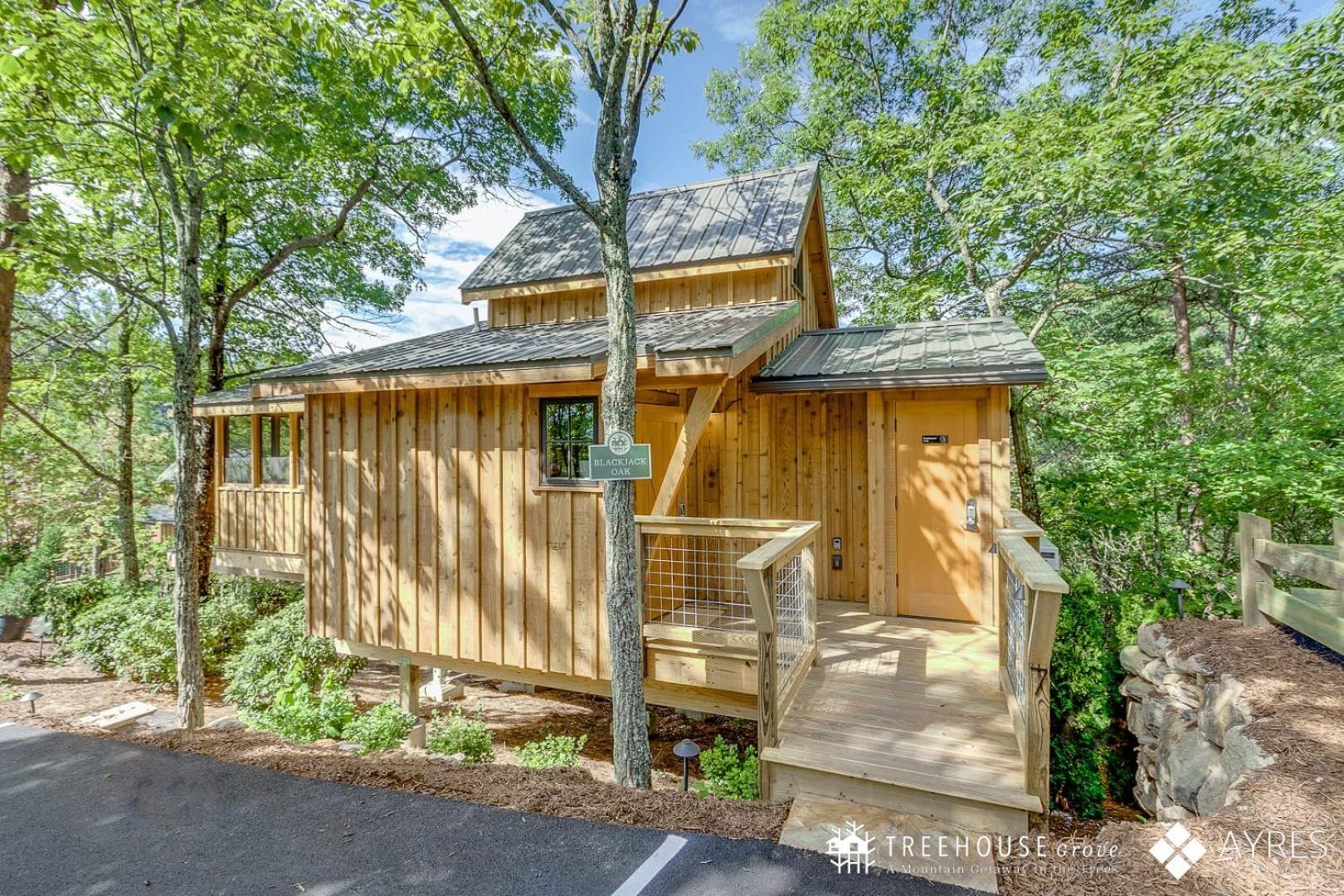 The Blackjack Oak In Treehouse Grove At Norton Creek Gatlinburg Εξωτερικό φωτογραφία